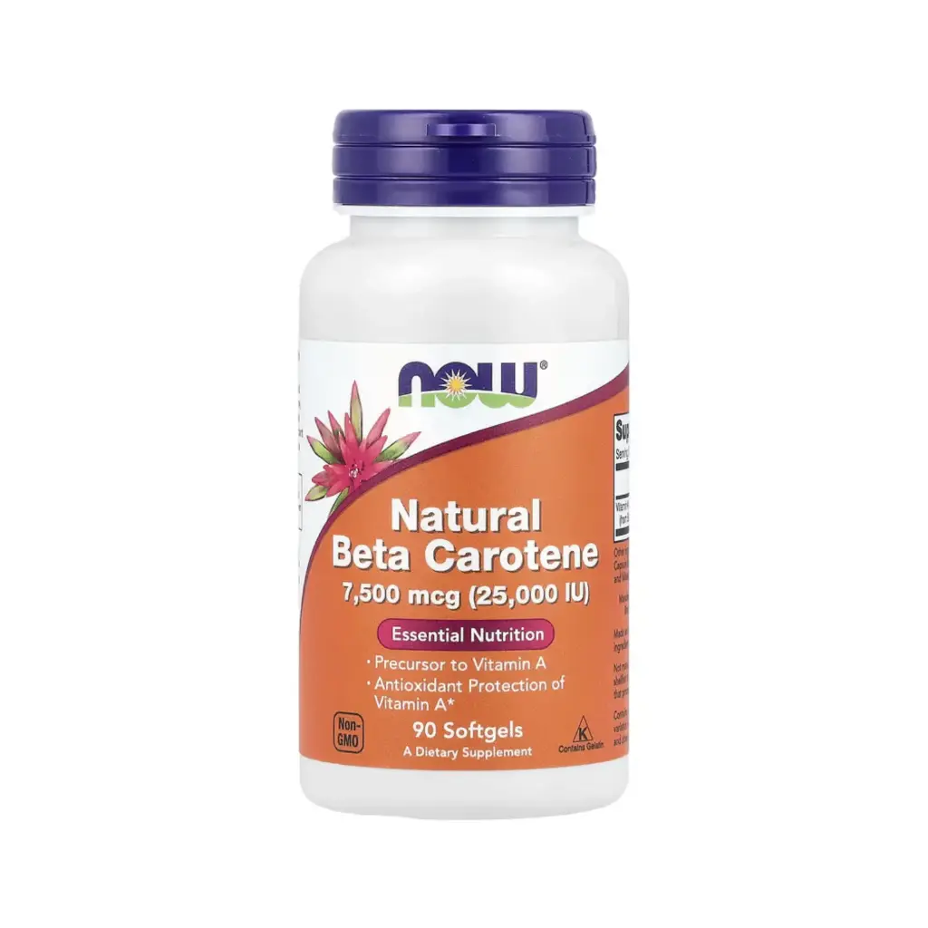 [733739003201] Now Foods Beta-Caroteno Natural 7500 Mcg (25000 IU), 90 Cápsulas Blandas