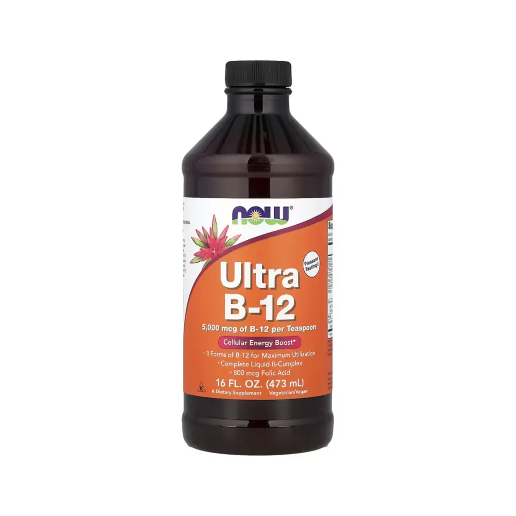 [733739004543] Now Foods Ultravitamina B12 Con 800 Mcg De Ácido Fólico, Aumento De La Energía Celular 473 Ml (16 Oz. Líq.)