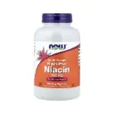 Now Foods Niacina Antienrojecimiento 500 Mg, Doble Concentración 180 Cápsulas Vegetales