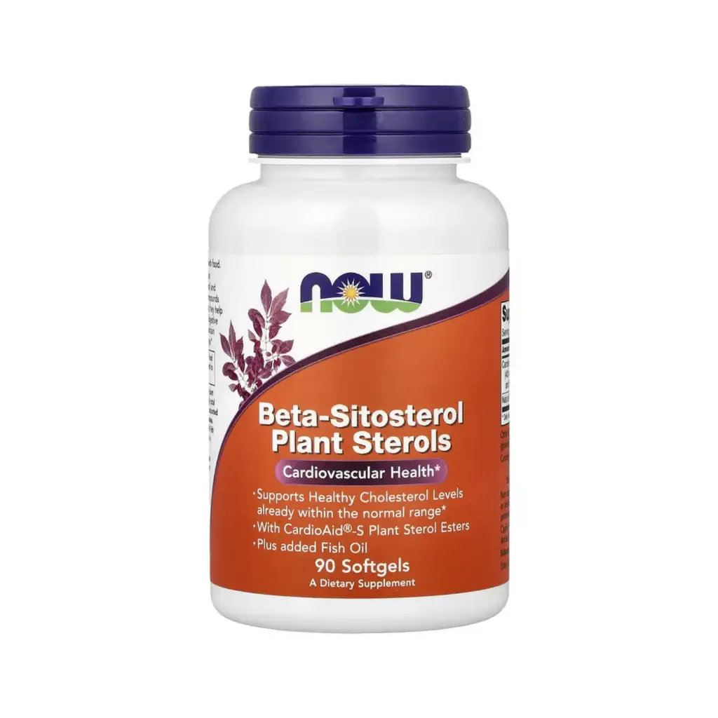 Now Foods Esteroles Vegetales De Beta-Sitosterol, Salud Cardiovascular 90 Cápsulas Blandas