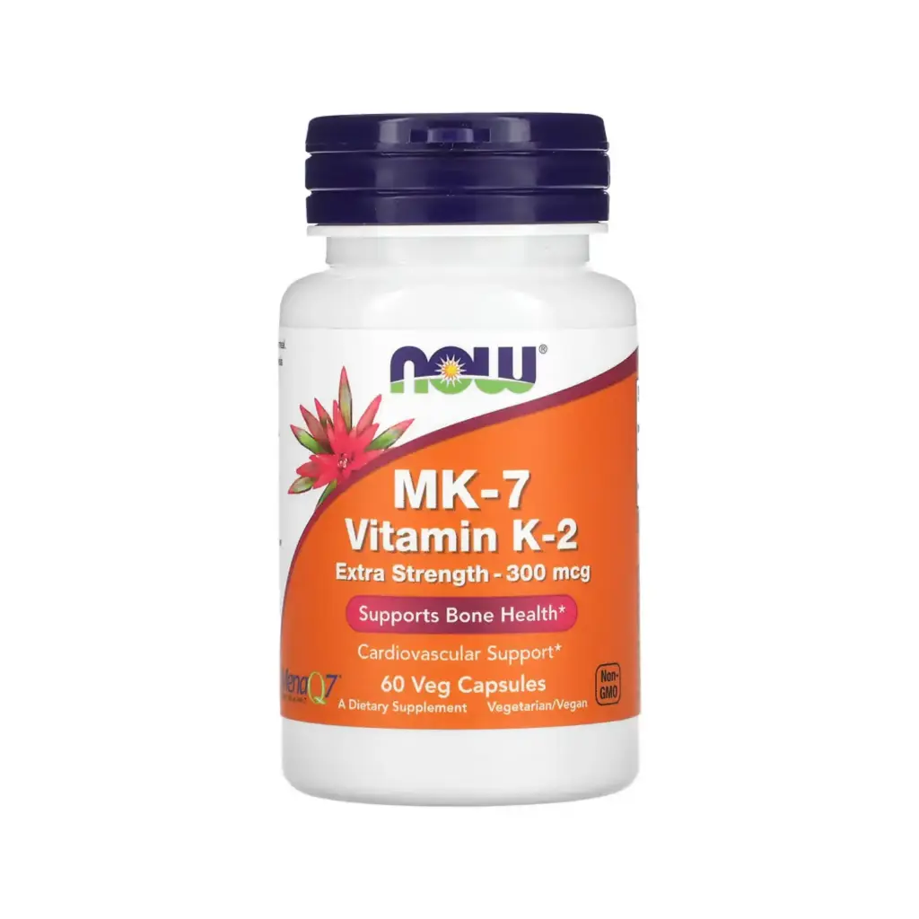 [733739009944] Now Foods Mk-7 Vitamina K2 300 Mcg, Refuerzo Para La Salud Cardiovascular Y Promueve La Salud Ósea 60 Cápsulas Vegetales