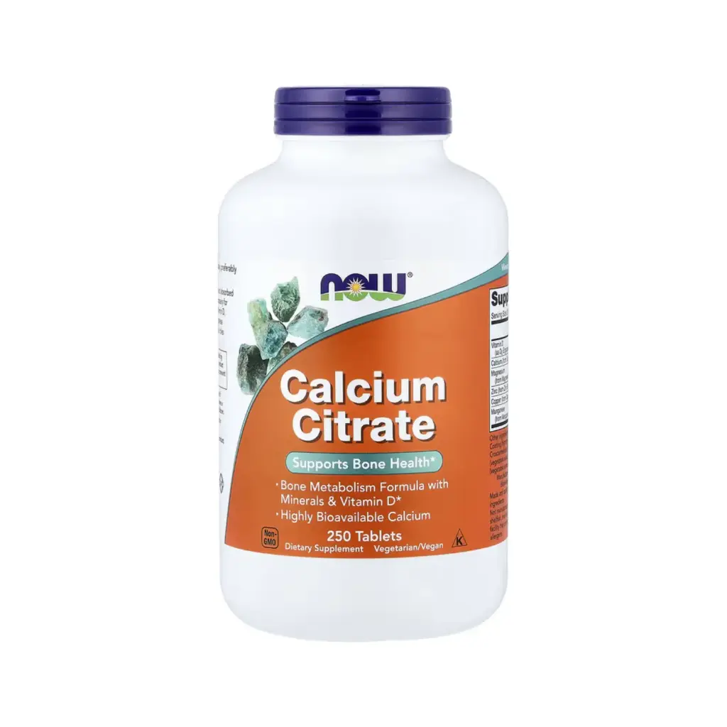 [733739012326] Now Foods Citrato De Calcio Con Minerales Y Vitamina D, Promueve La Salud Ósea 250 Tabletas