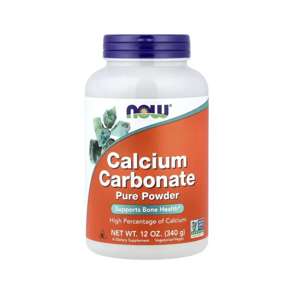 Now Foods Carbonato De Calcio Puro En Polvo, Promueve La Salud Ósea 340 G (12 Oz)