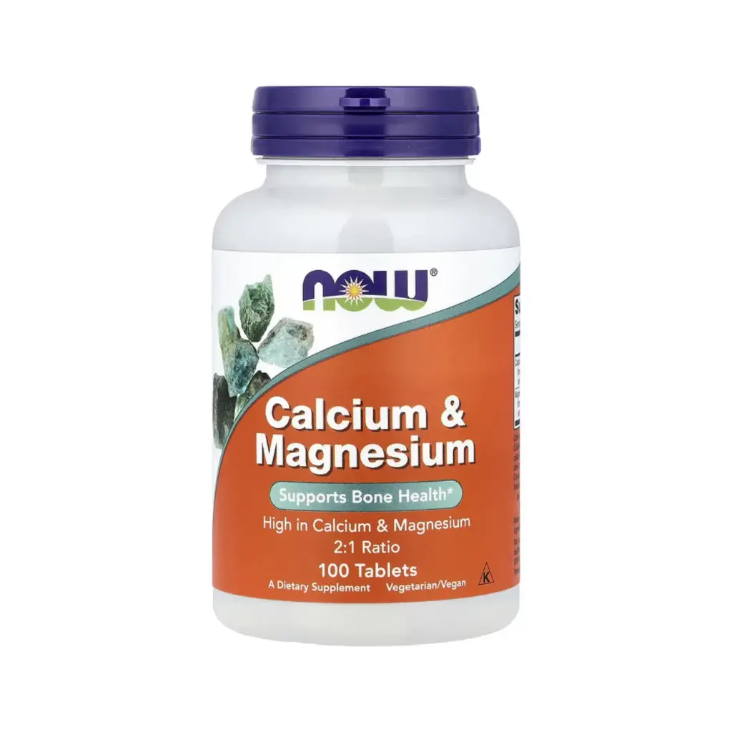 Now Foods Calcio Y Magnesio, Promueve La Salud Ósea 100 Tabletas