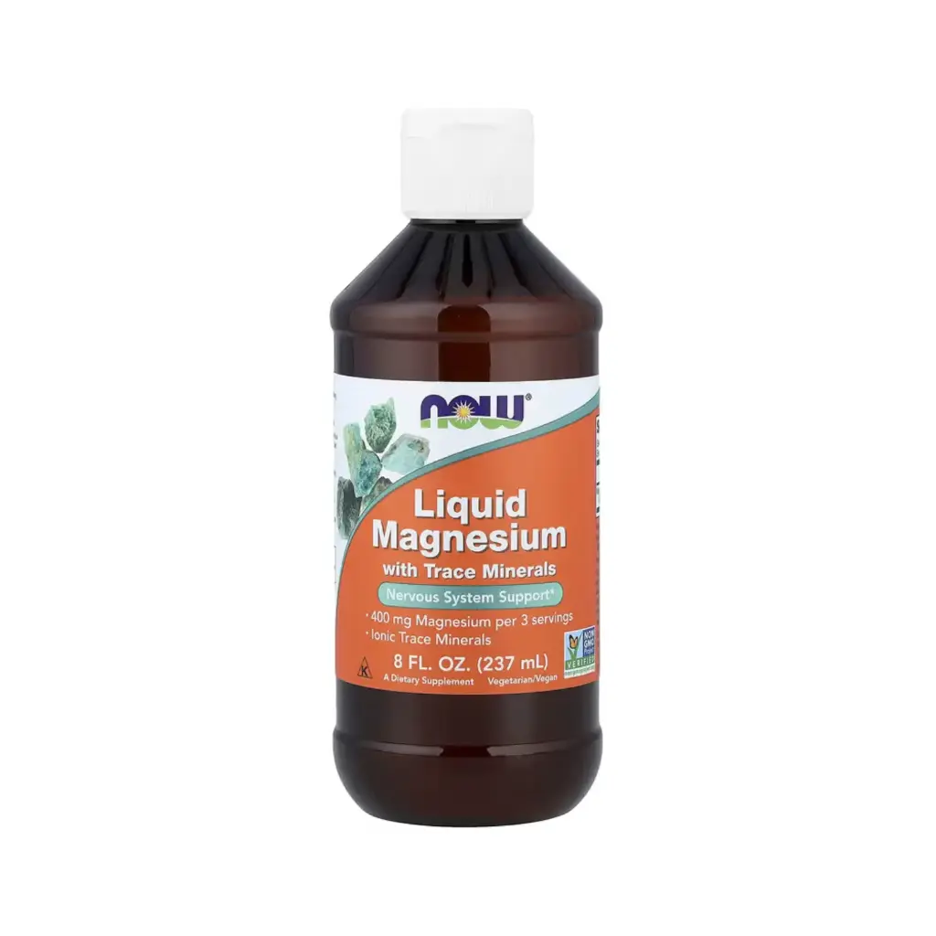 [733739012883] Now Foods Magnesio Líquido Con Oligoelementos, Refuerzo Para El Sistema Nervioso 237 Ml (8 Oz. Líq.)
