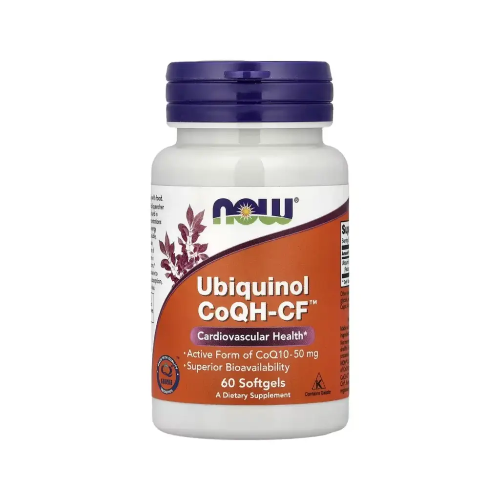 [733739031457] Now Foods Ubiquinol CoQH-CF™ 50 Mg, Salud Cardiovascular 60 Cápsulas Blandas