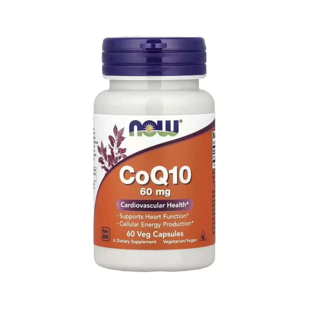 [733739031532] Now Foods Coq10 60 Mg,Favorece La Función Cardíaca Y La Producción De Energía Celular 60 Cápsulas Vegetales