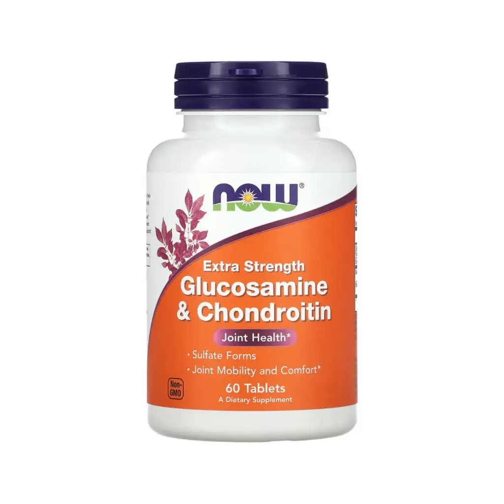 Now Foods Glucosamina Y Condroitina Concentración Extra, Salud De Las Articulaciones 60 Tabletas 