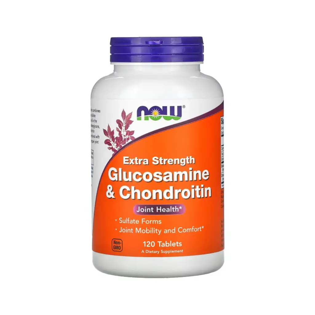 Now Foods Glucosamina Y Condroitina Concentración Extra, Salud De Las Articulaciones 120 Tabletas
