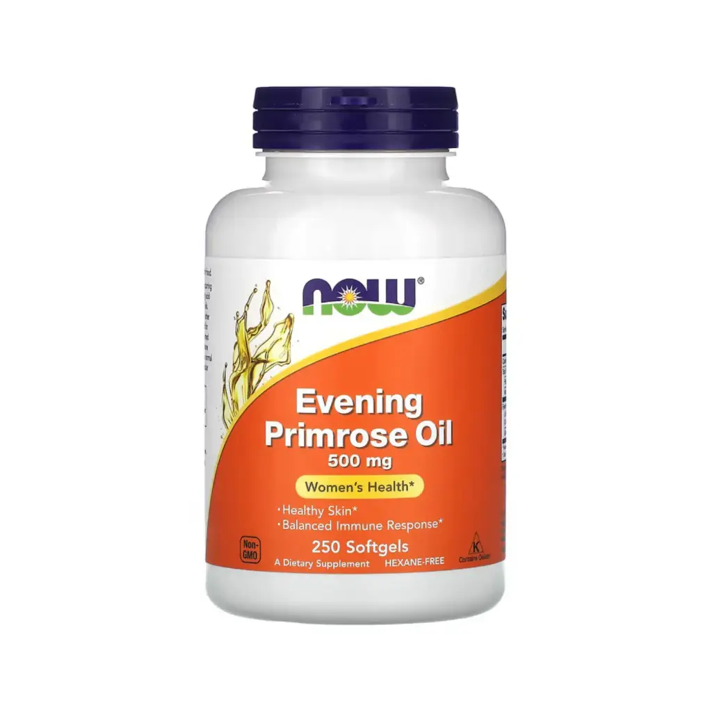 Now Foods Aceite De Onagra 500 Mg, Salud De La Mujer 250 Cápsulas Blandas