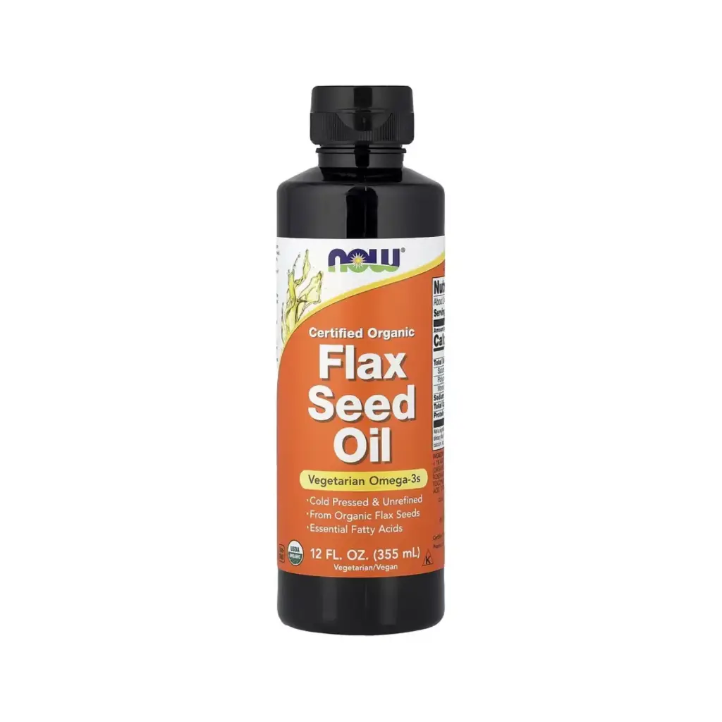 [733739017604] Now Foods Aceite De Linaza Orgánico Certificado 355 Ml (12 Oz. Líq.)