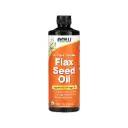 Now Foods Aceite De Semilla De Lino Orgánico Certificado 710 Ml (24 Oz. Líq.)
