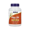 Now Foods Aceite De Linaza 1.000 Mg, Promueve La Salud De La Piel Y Apoyo Cardiovascular 100 Cápsulas Blandas