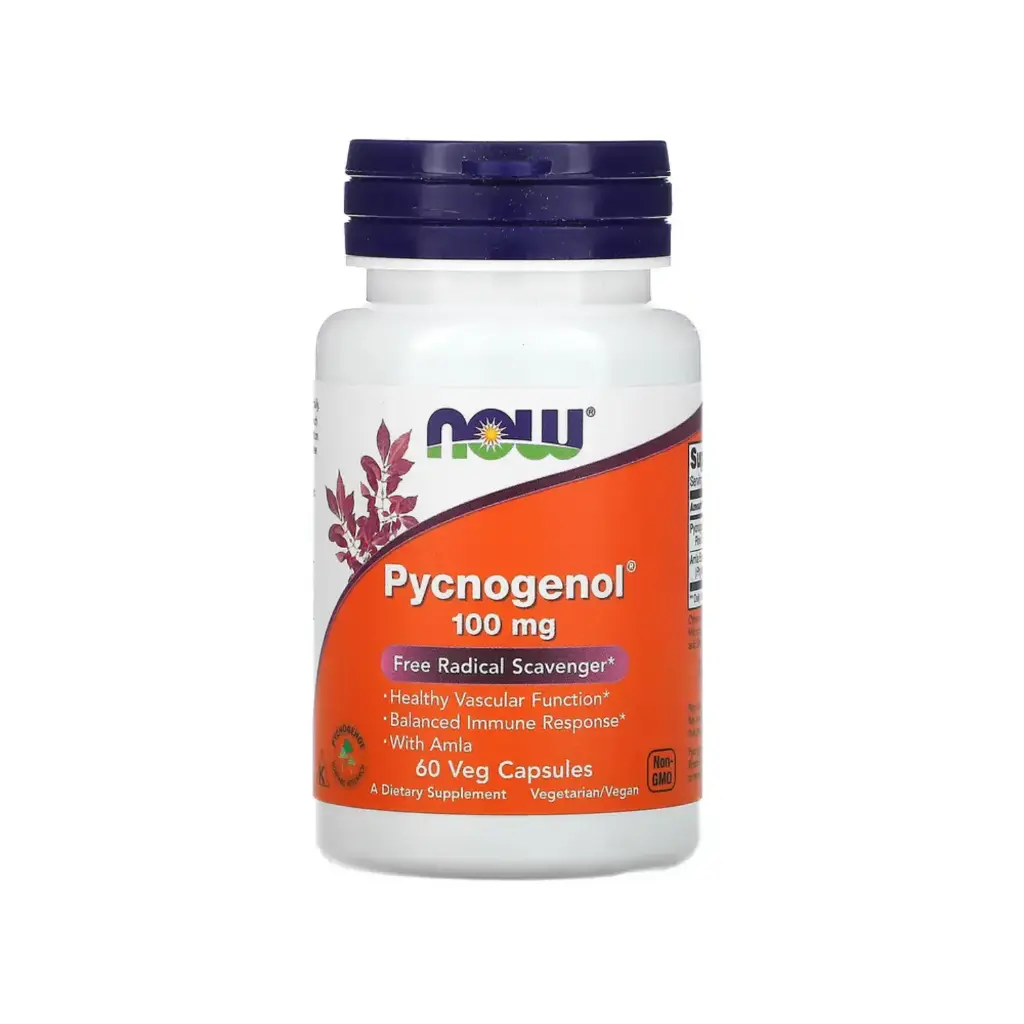 [733739032676] Now Foods Pycnogenol® 100 Mg Con Grosellero De La India, Neutralizador De Radicales Libres 60 Cápsulas Vegetales