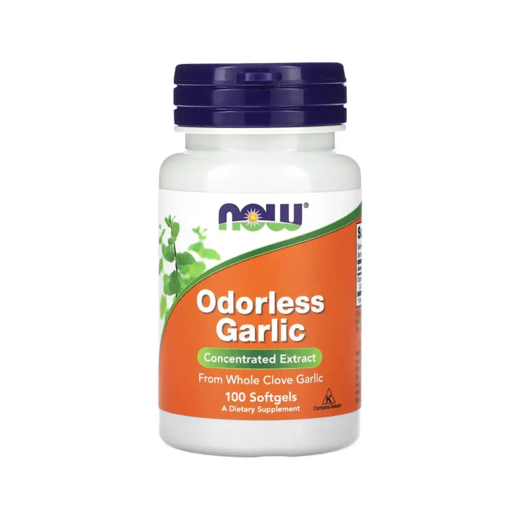 [733739018076] Now Foods Extracto Concentrado De Ajo Inodoro 25 Mg, 100 Cápsulas Blandas