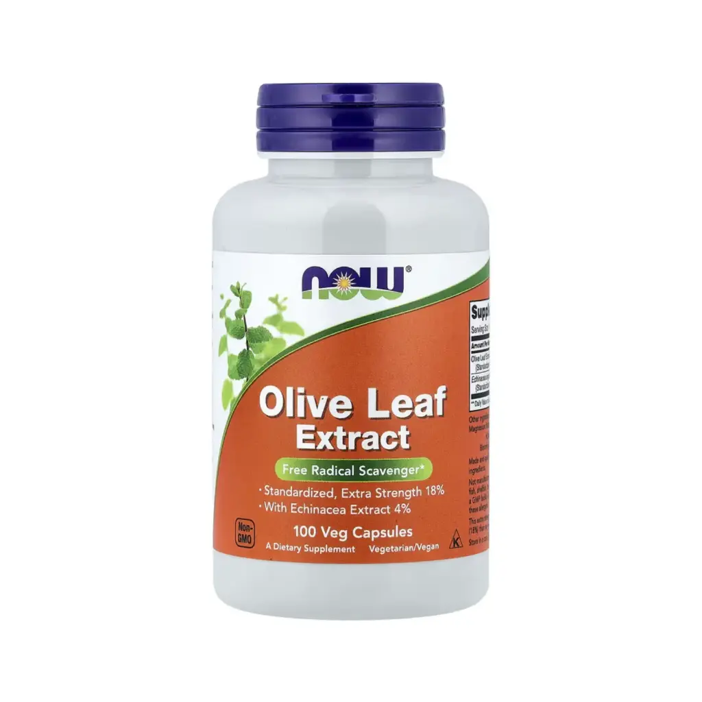 Now Foods Extracto De Hoja De Olivo Con Extracto De Equinácea, Fórmula Antioxidante 100 Cápsulas Vegetales