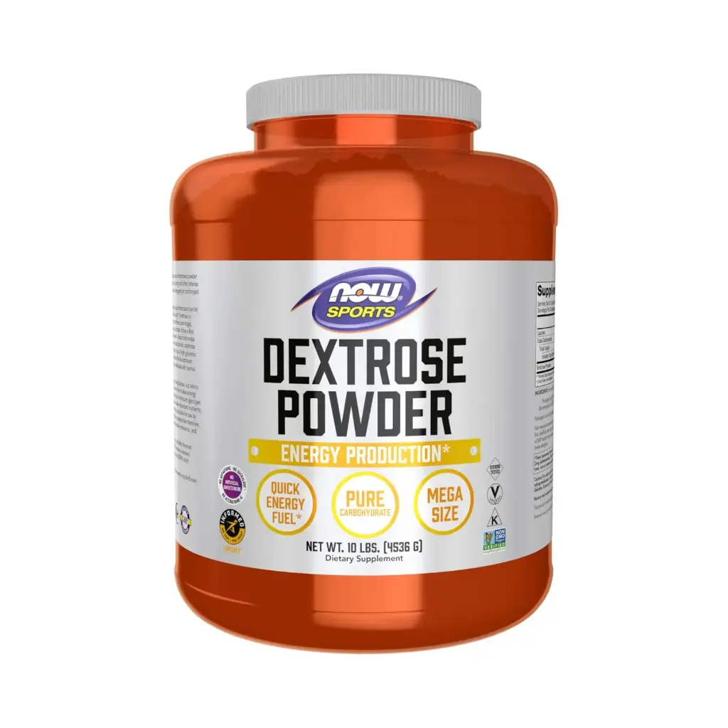 Now Foods Nutrición Deportiva, Polvo De Dextrosa (Monosacárido), Producción De Energía, 4536 G (10 Lb)