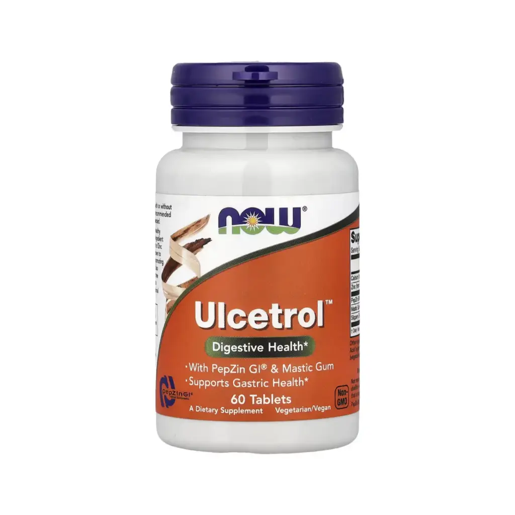 [733739033451] Now Foods Ulcetrol Con Pepzin Gi® Y Almáciga, Promueve La Salud Gástrica 60 Tabletas 