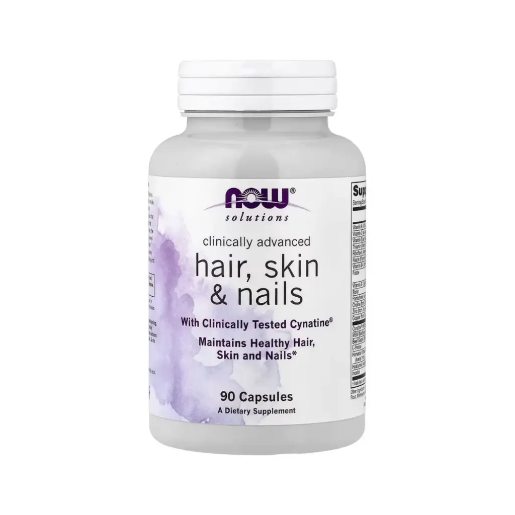 Now Foods Solutions Suplemento Clínicamente Avanzado Para El Cabello, La Piel Y Las Uñas 90 Cápsulas
