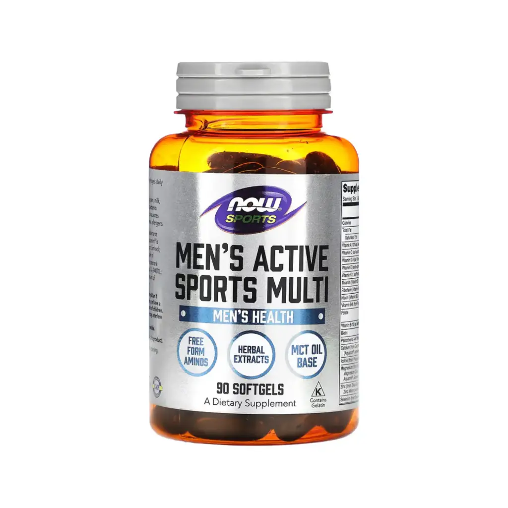 Now Foods Sports Suplemento Multivitamínico Deportivo Para Hombres 90 Cápsulas Blandas