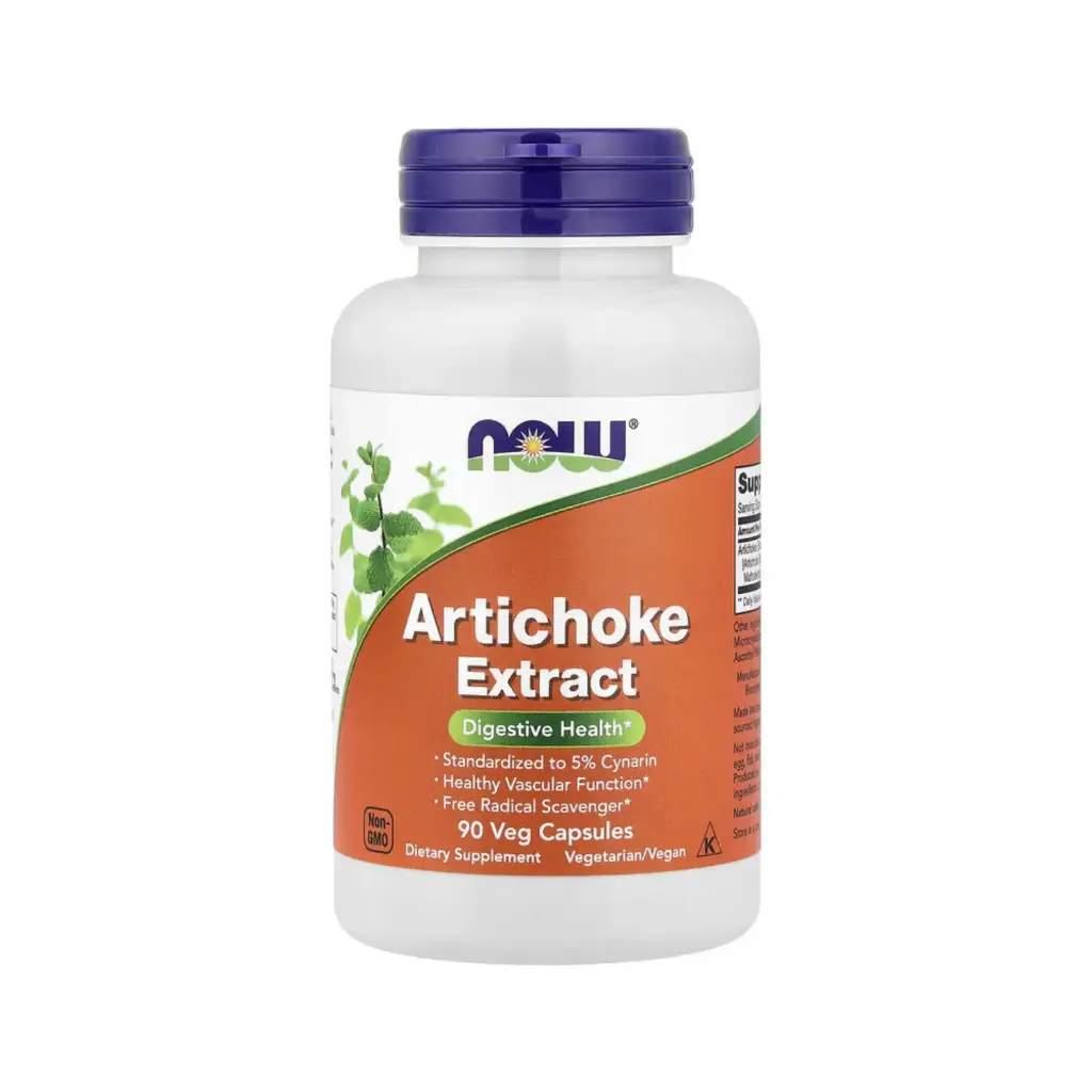 Now Foods Extracto De Alcachofa 450 Mg Por Cápsula, Salud Digestiva 90 Cápsulas Vegetales