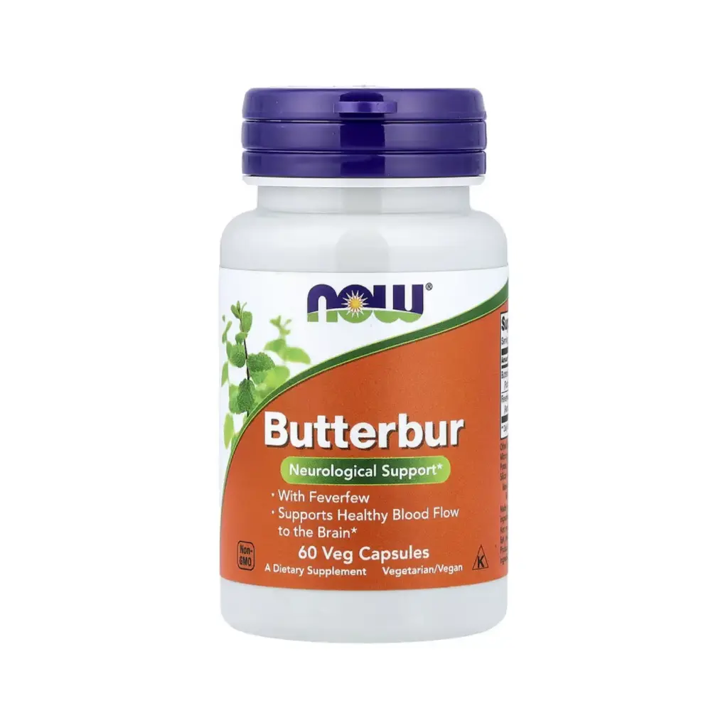 Now Foods Petasita Con Matricaria, Favorece El Flujo Sanguíneo Saludable Hacia El Cerebro Y Refuerzo Neurológico 60 Cápsulas Vegetales