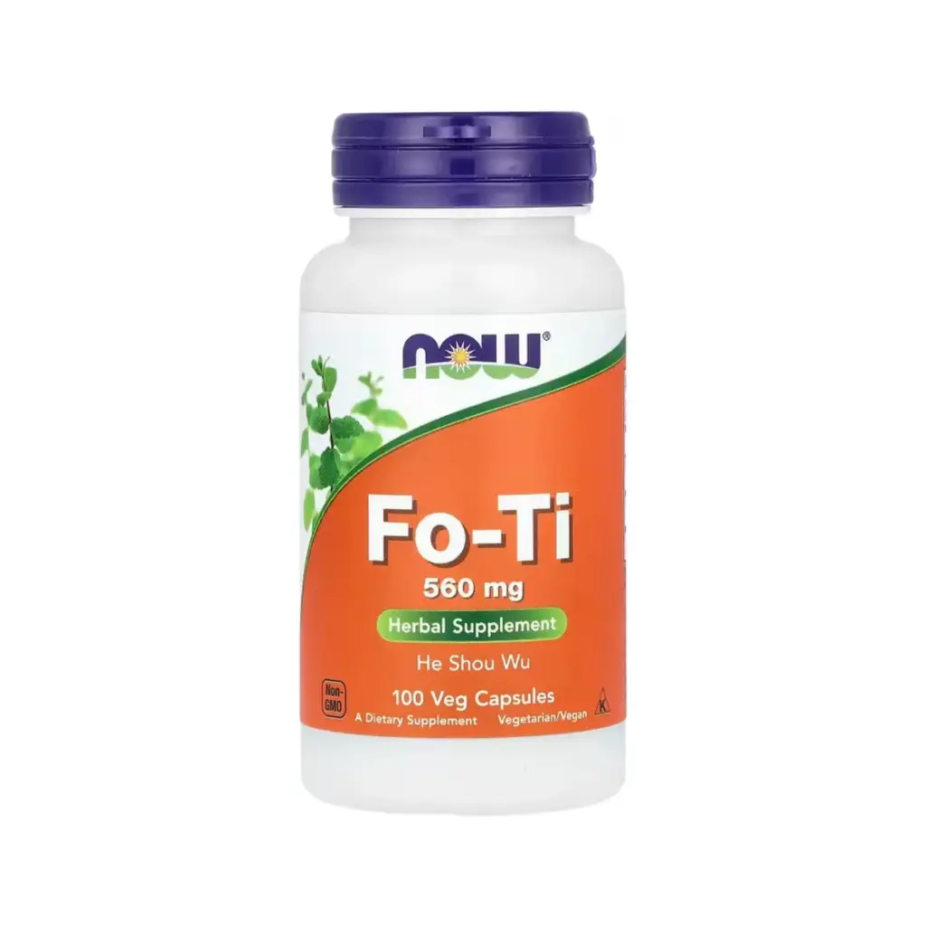 Now Foods Fo-Ti He Shou Wu 560 Mg, 100 Cápsulas Vegetales 