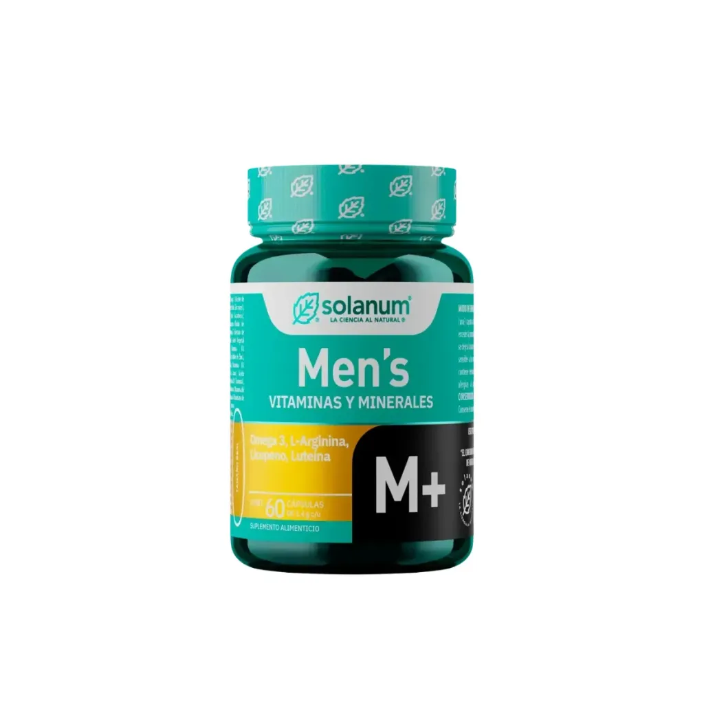 SOLANUM MENS VITAMINAS Y MINERALES CON OMEGA 3DE 60 CÁPSULAS
