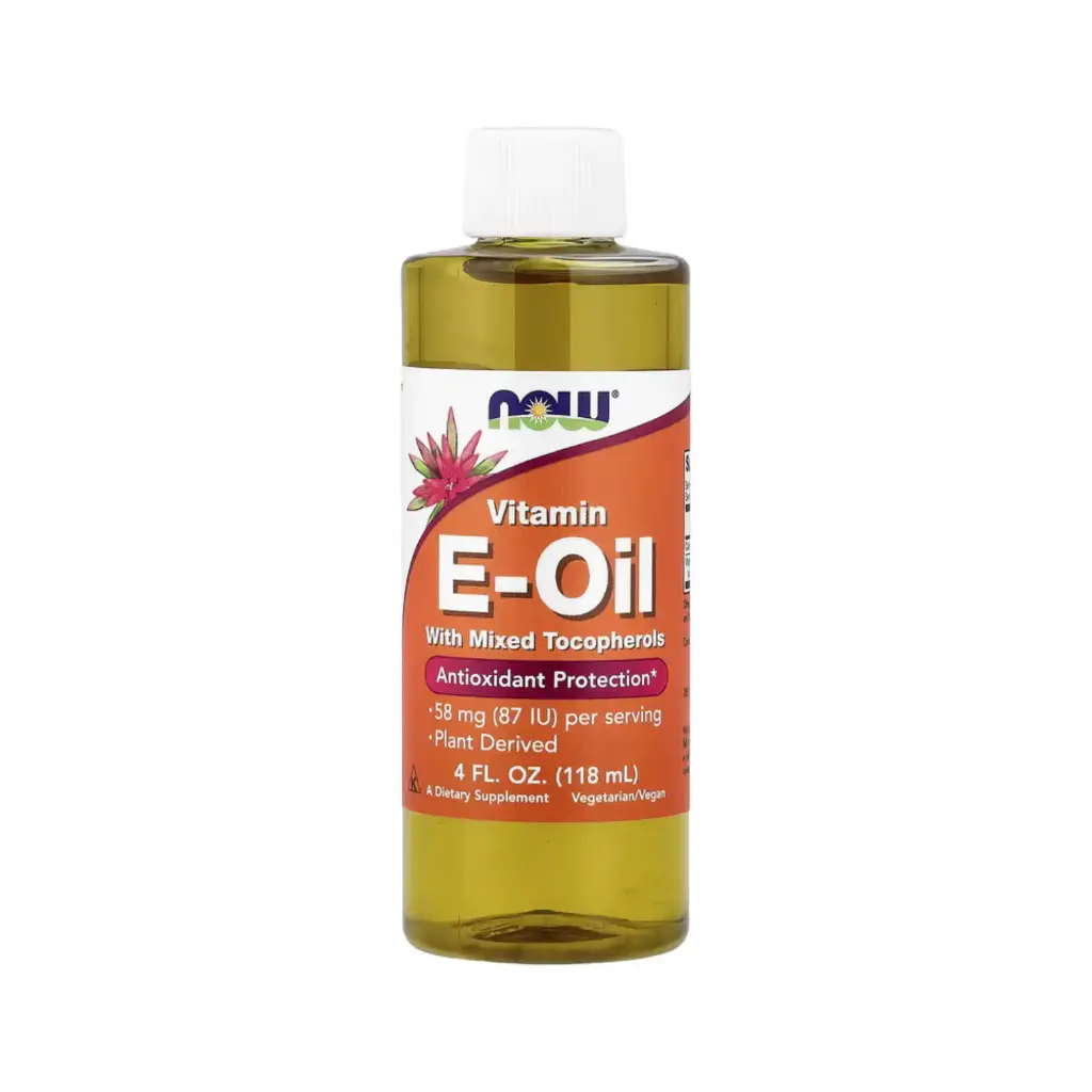 Now Foods Aceite De Vitamina E Con Tocoferoles Mixtos, Protección Antioxidante 58 Mg (87 Ui), 118 Ml (4 Oz. Líq.)