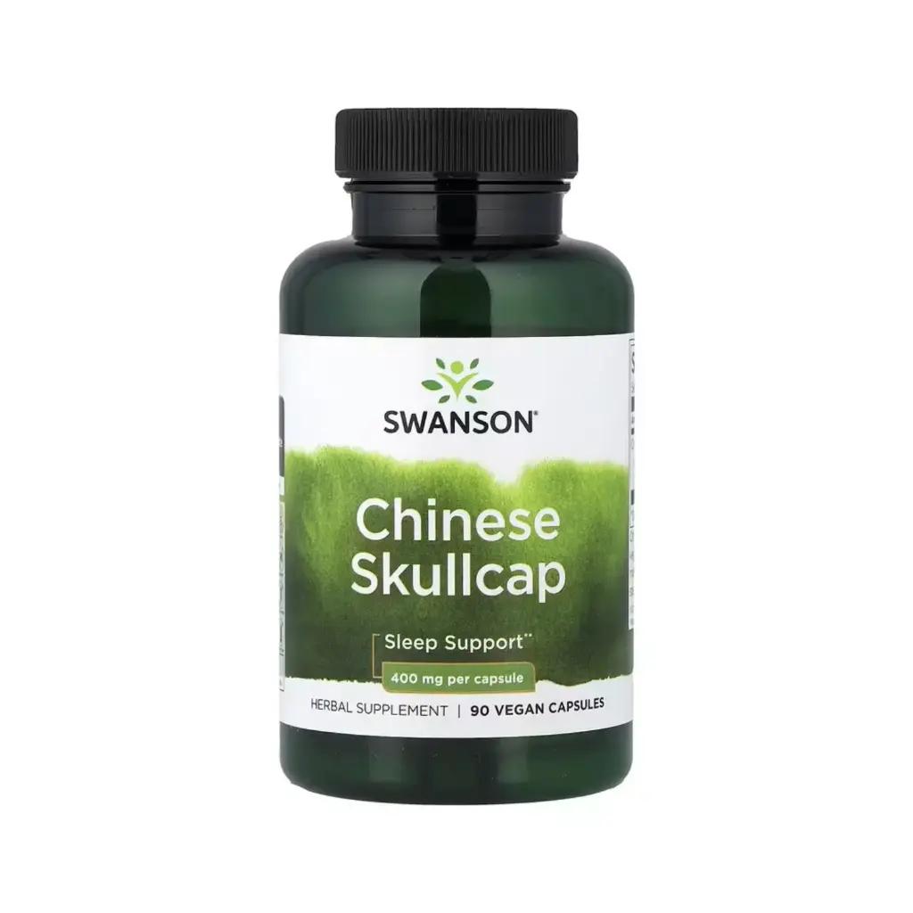 [087614111285] Swanson Escutelaria China, Refuerzo Para El Sueño 400 Mg, 90 Cápsulas