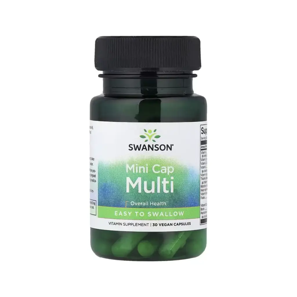 Swanson Minicápsulas Multivitamínicas, Salud General 30 Cápsulas Veganas 