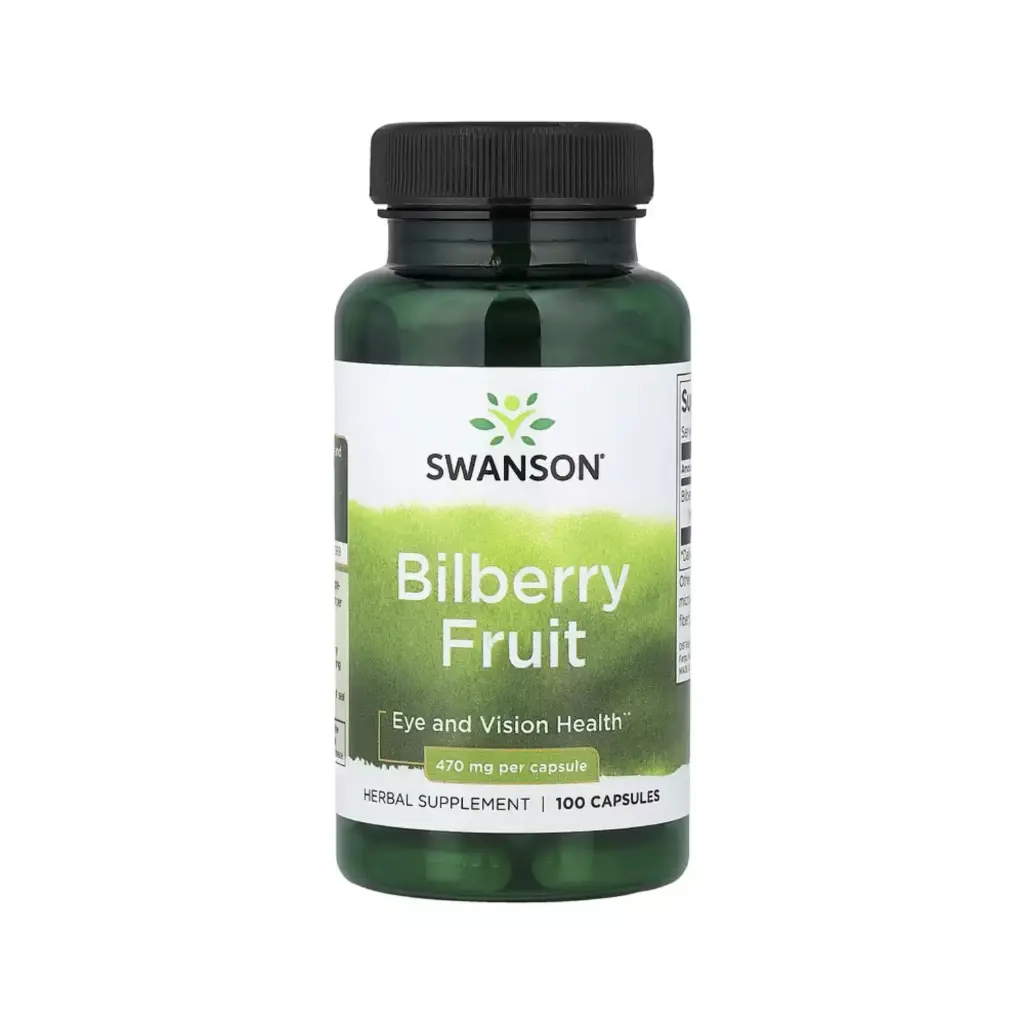 Swanson Fruto De Arándano, Salud Cerebral Y Visual, 470 Mg, 100 Cápsulas
