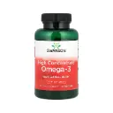 Swanson Omega-3 De Alto Concentrado, Salud Cardíaca Y Cerebral, 120 Minicápsulas Blandas 