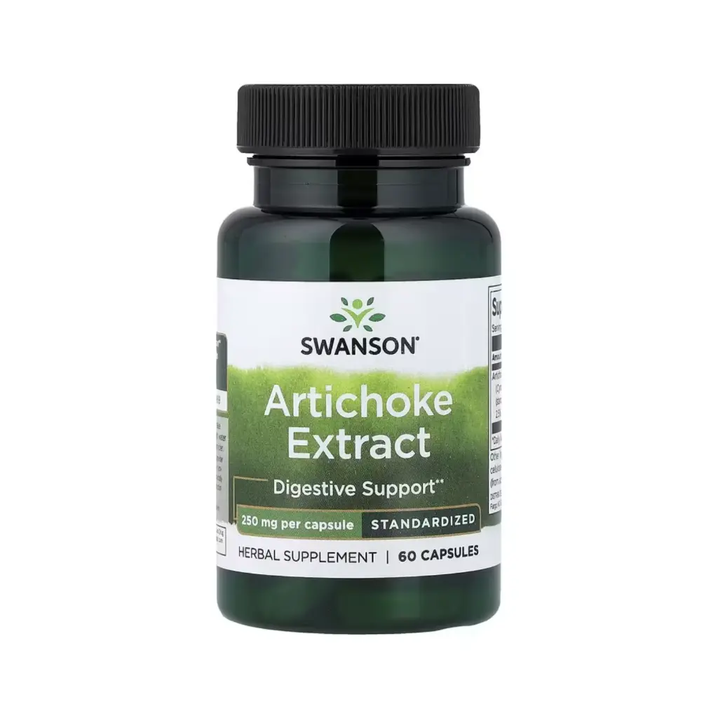 [087614140773] Swanson Extracto De Alcachofa, Refuerzo Para El Sistema Digestivo, 250 Mg, 60 Cápsulas 