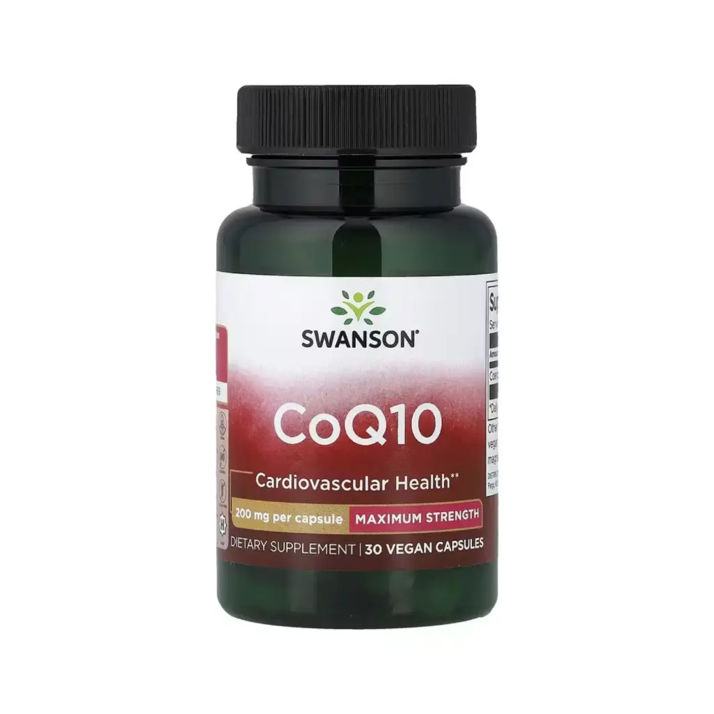 [087614020341] Swanson Coq10, Salud Cardiovascular, 200 Mg, 30 Cápsulas Veganas 