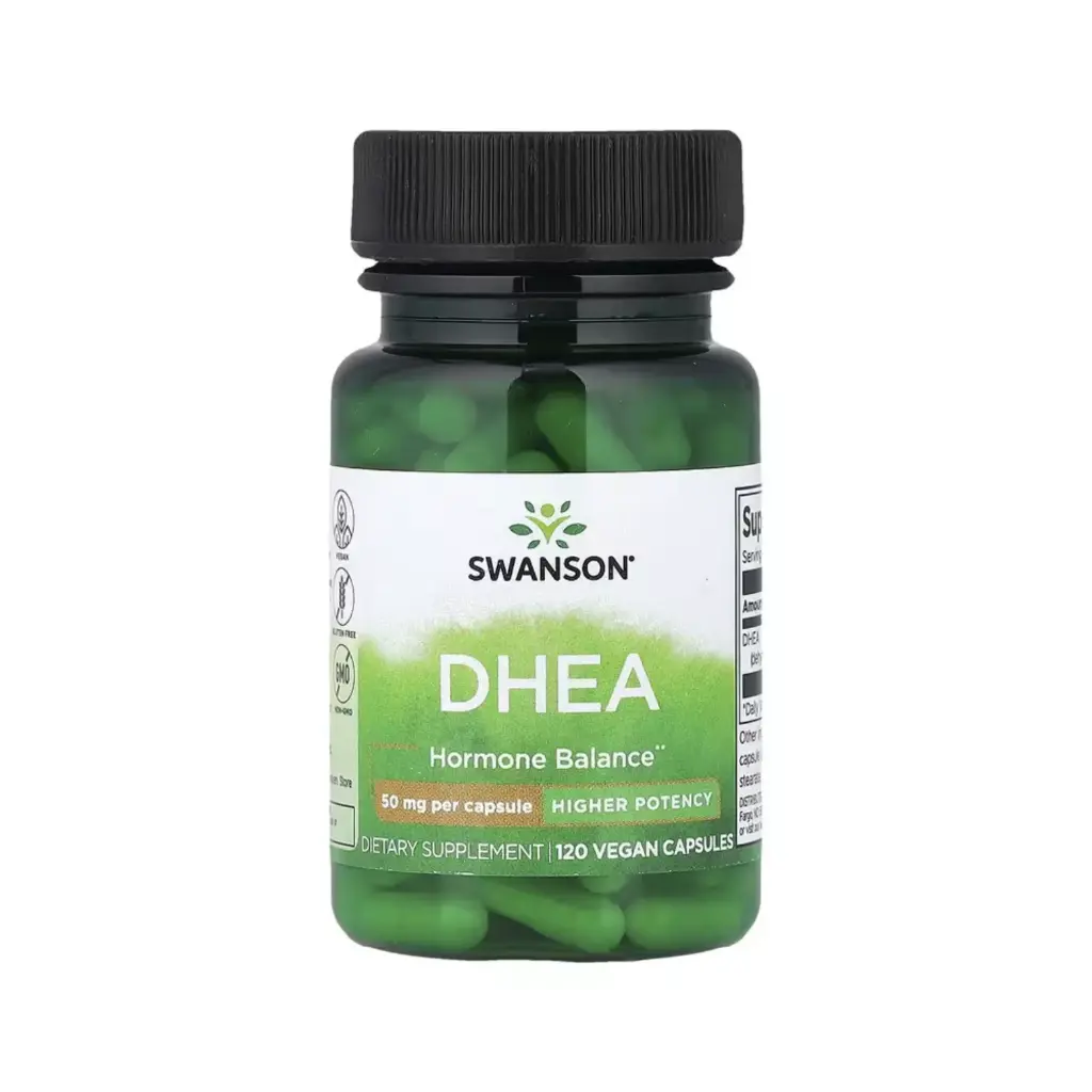 [087614022611] Swanson Dhea, Mayor Potencia, Equilibrio Hormonal, 50 Mg, 120 Cápsulas Veganas 