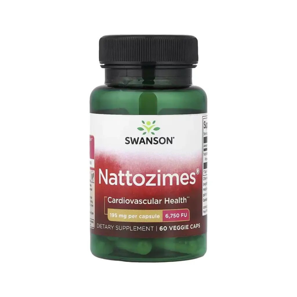 [087614023267] Swanson Nattozimes, Salud Cardiovascular, 195 Mg, 60 Cápsulas Vegetales 