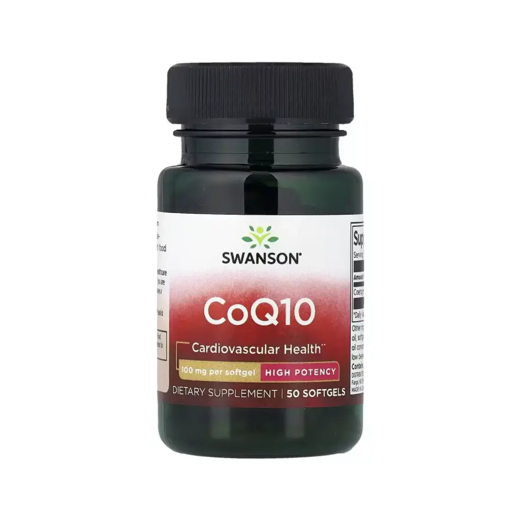 [087614025605] Swanson Coq10, Alta Potencia, Salud Cardiovascular, 100 Mg, 50 Cápsulas Blandas 