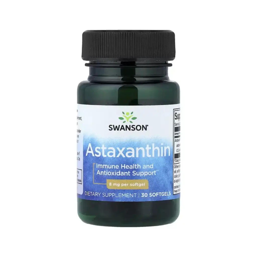 [087614028460] Swanson Astaxantina, Refuerzo Para La Salud Inmunitaria Y Protección Antioxidante, 8 Mg, 30 Cápsulas Blandas 