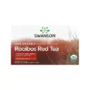 Swanson Té Rojo Rooibos 100 % Orgánico, Sin Cafeína, 20 Bolsitas De Té, 40 G (1.4 Oz)