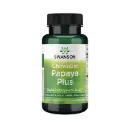 Swanson Papaya Plus Natural Fruta Masticable, Complejo De Enzimas Digestivas, 90 Tabletas Masticables