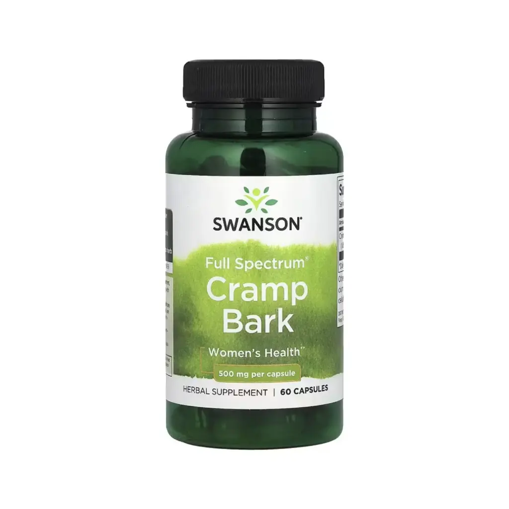 Swanson Corteza Para Calambres De Espectro Completo, Salud De La Mujer 500 Mg, 60 Cápsulas 
