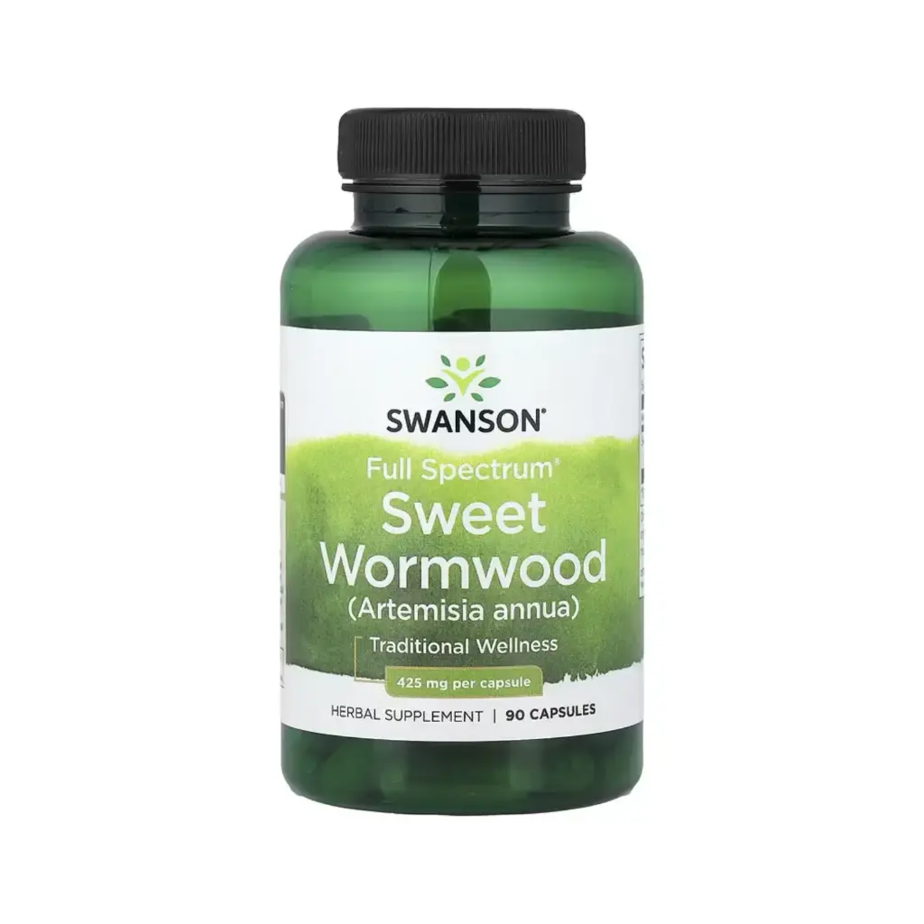 Swanson Ajenjo Dulce Full Spectrum, Optimizar El Bienestar Humano 425 Mg, 90 Cápsulas