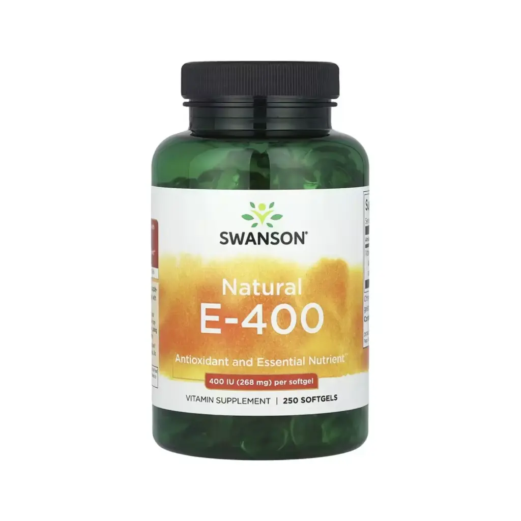 Swanson Vitamina E, Antioxidante Y Nutriente Esencial 268 Mg (400 UI), 250 Cápsulas Blandas 