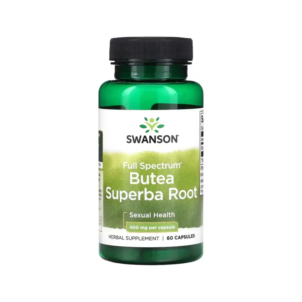 Swanson Raíz De Butea Superba De Espectro Completo, Salud Sexual 400 Mg, 60 Cápsulas