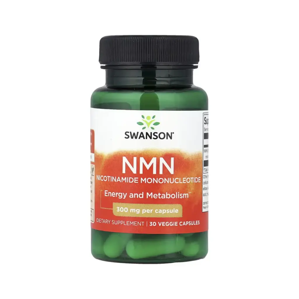 Swanson, Nmn, Energía Y Metabolismo 300 Mg, 30 Cápsulas Vegetales