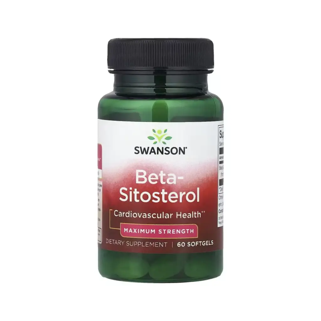Swanson Beta-sitosterol, Máxima Concentración, Salud Cardiovascular 60 Cápsulas Blandas (160 Mg Por Cápsula Blanda) 