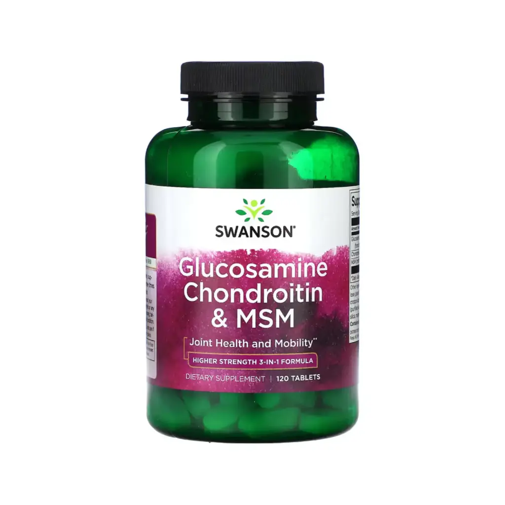 Swanson Glucosamina, Condroitina Y Msm, Salud Y Movilidad De Las Articulaciones, 120 Tabletas