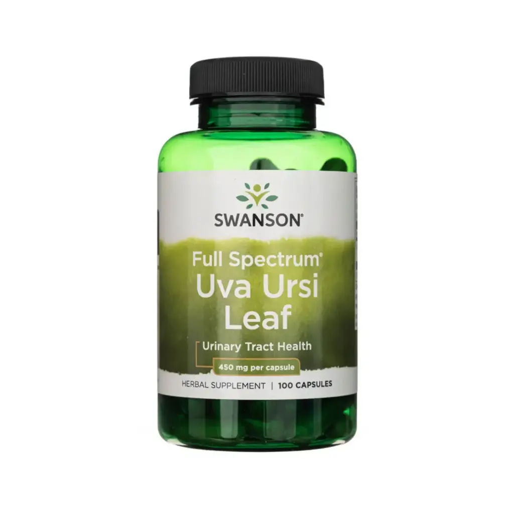 Swanson Hoja De Uva Ursi De Espectro Completo, Salud Del Tracto Urinario, 450 Mg, 100 Cápsulas