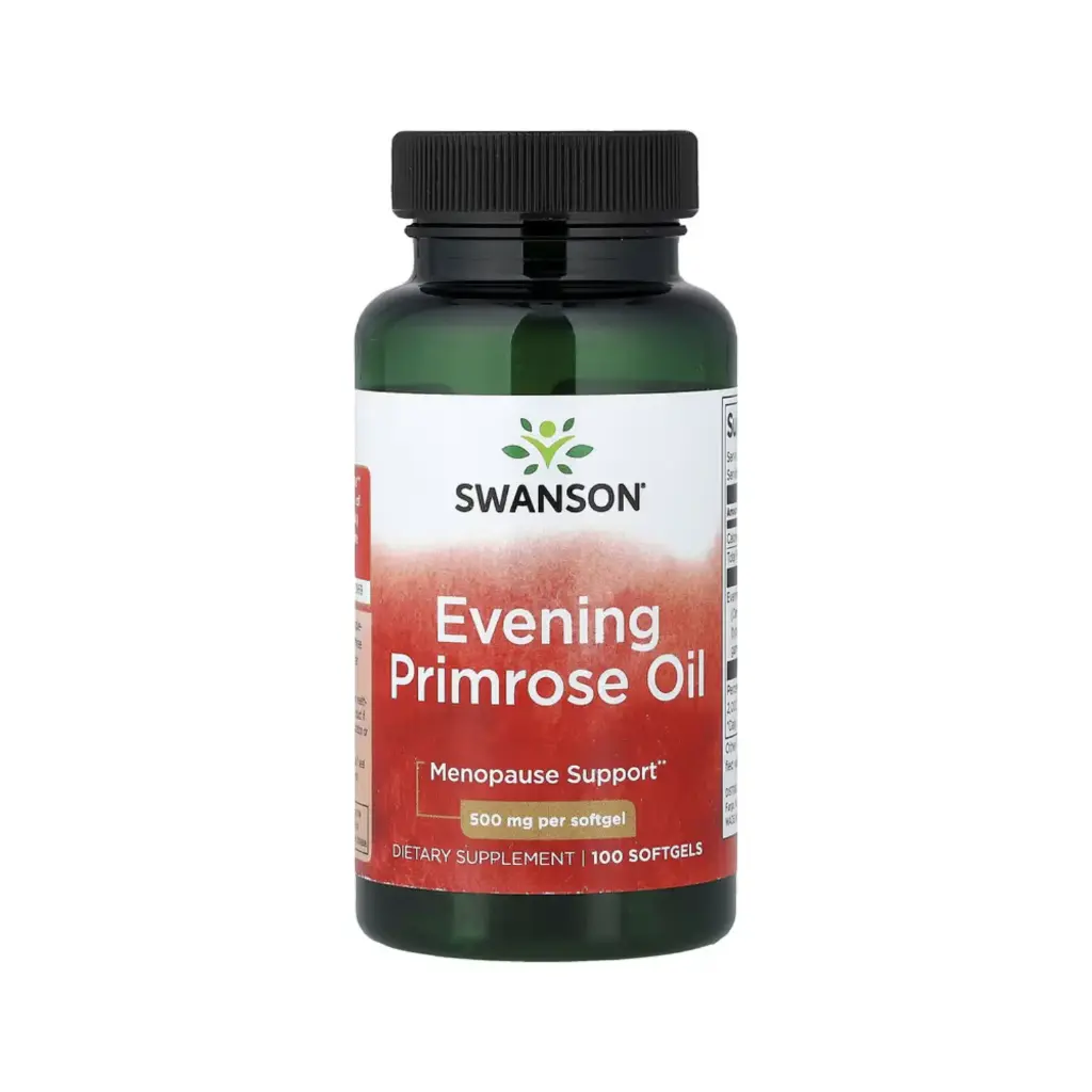 Swanson Aceite De Onagra, Refuerzo Para La Menopausia, 500 Mg, 100 Cápsulas Blandas 